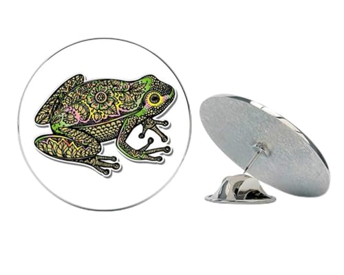 Frog Tangle Art Design Metal 0.75