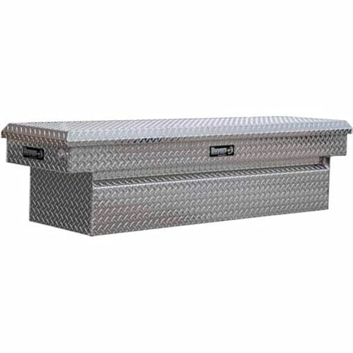 Technical Precision Replacement for/Chevy Silverado 1500 Year 2022 11 Cubic FEET Diamond Plate Aluminum Crossover Tool Box