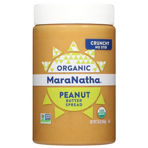 Image of MaraNatha Organic Crunchy Peanut Butter Spread, No Stir, 16 Ounce Jar