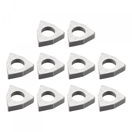 Image of uxcell Carbide Insert Seat Shim MW0603 Turning Tool Thread Lathe Shim Seats 10Pcs