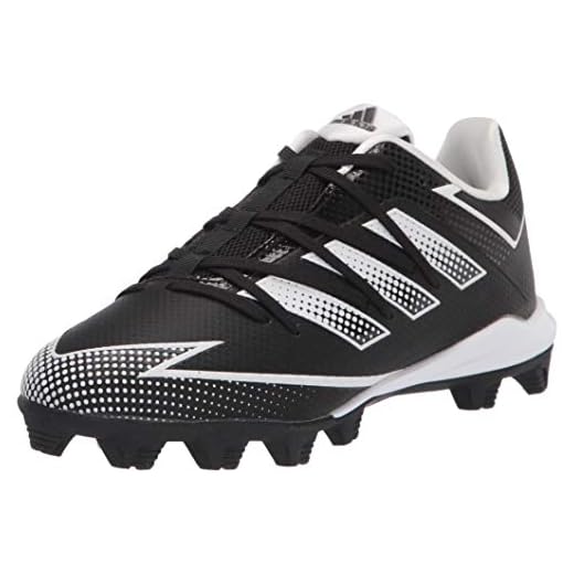 adidas EG7624 Baseball Shoe, Black/White/Black, 4.5 US Unisex Little Kid