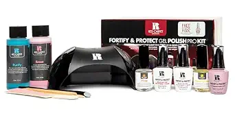 Red Carpet Manicure Fortify & Protect Kit – UV/LED Gel Nail System with Vitamin A & Biotin
