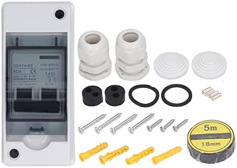 PV DC Solar Disconnect Switch 2P Miniature Circuit Breaker Solar Isolator Switch Waterproof DC Disconnect Switch 40A