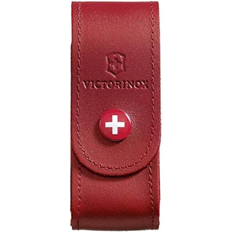Victorinox Red Leather Pouch for Pocket Knives Cover