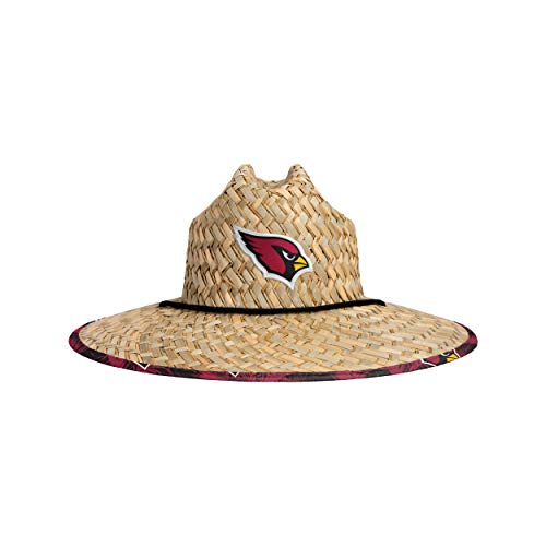 Image of NFL Team Logo Americana Floral Lifeguard Beach Straw Sun Hat