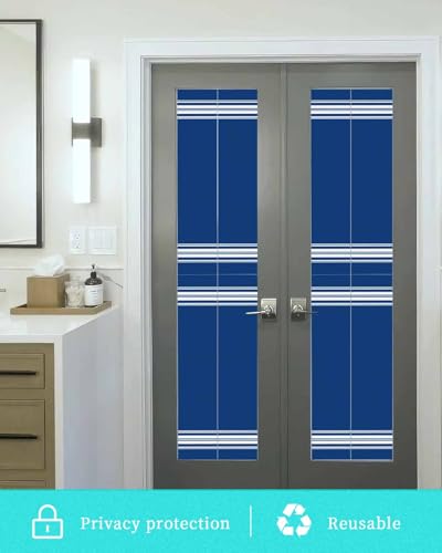 Película Decorativa para Ventanas Blue White 17x78 pulgadas miniatura 5