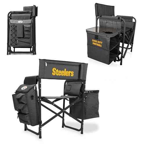 Image of Picnic TIME NFL Unisex-Adult NFL Fusion Camping Chair with Side Table and Soft Cooler, Beach Chair for Adults, Lawn Chair