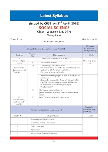 Image of Oswaal CBSE & NCERT One for All Class 10 | Social Science | Based on Syllabus (April 2026) |NCERT & Competency-based questions| For 2027 Exam | With Oswaal AI