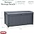 Keter Outdoor Storage Deck Box, 110 Gallon Waterproof Patio Bin, Borneo, Grey