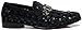 Enzo Romeo UTA Men's Fashion Rhinestone Glitter Buckle Slip On Dress Shoes (8.5 D(M) US, Black 01)