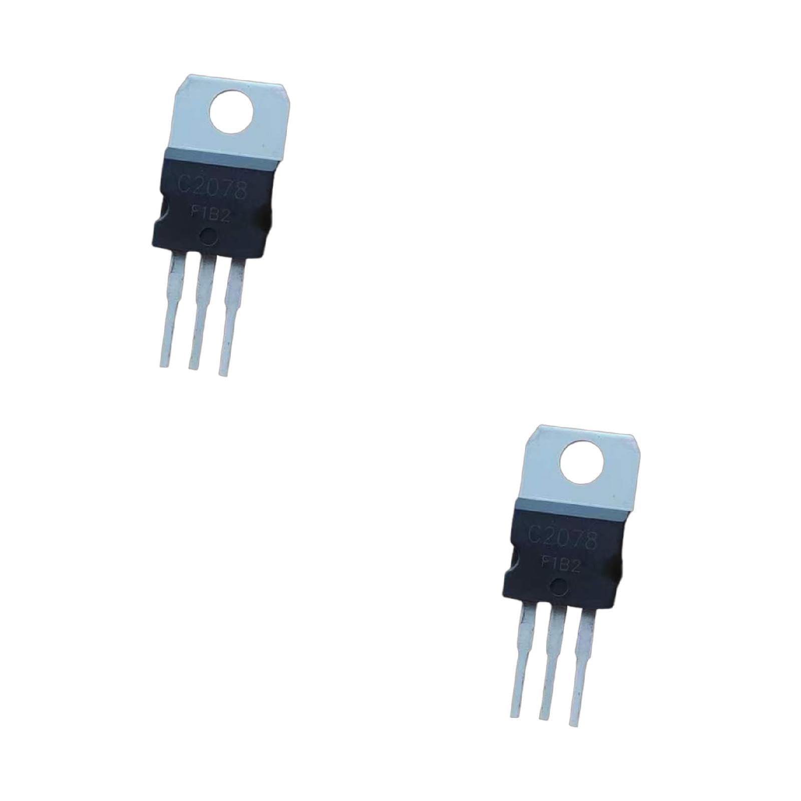 NGCG 2Pieces C2078 2SC2078 3A 80V high Frequency Transistor Channel Electronics Component, 18g, Black