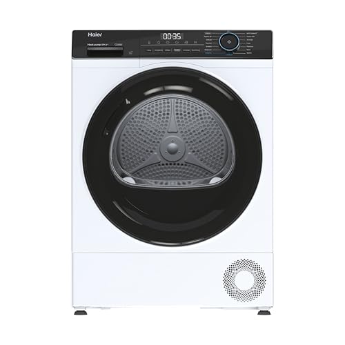 Haier I-pro HD100-A2939E-IT, Wäschetrockner, 10 kg, Klasse A++, 65 dB, Dampf, 15 Programme, weiß, HxBxT 84,5 x 59,5 x 66,5 cm