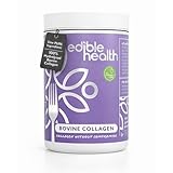 Edible Health Collagen Powder 400g, Types 1 & 3 Protein Peptides, 18 Amino Acids, Hydrolysed Bovine Collagen Supplement, Paleo Keto Kosher Halal