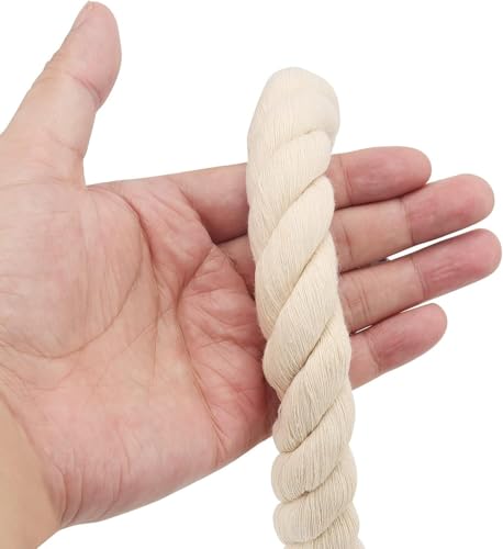 Image of Strong Cotton Rope 20 MM Thick 10 Feet Length for Hammock, Climbing, Craft, Gym & Home Decor