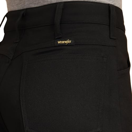 Image of Wrangler Women Black Polyester High Rise Trousers