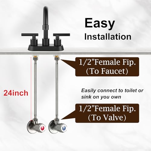 image for Midanya Faucet Supply Lines,24