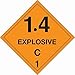 Tape Logic DL5031 Labels, Explosive - 1.4C - 1, 4