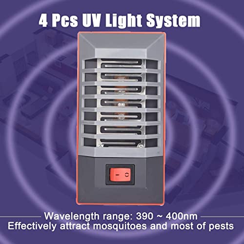 Bug Zapper Indoor, Plug-in Mosquito Killer Trap, Electric Little Gnats Fly Trap for House, Mini Insect Killer Light Eliminates Flying Pests for Home (2 Pack)