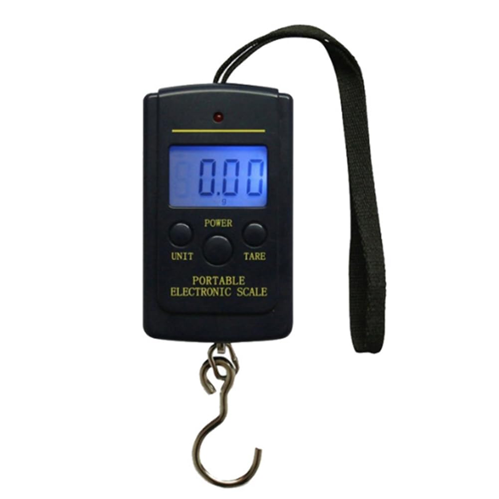 Suoumwa As Shown Pocket-Sized Electronic Digital Scale 40Kg 10G, Mini Portable Hook For Fishing And Luggage Weighing