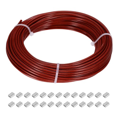 Cable de alambre de acero de 1/8 de pulgada resistente para enrejados y guías de iluminación