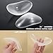 Reusable Push-Up Enhancers Anti-Slip Shoulders Invisible Breathable Shoulder Silicone Shoulder Pads for Womens Clothing Push-Up Pads for Stylish Look and a Perfect Fit 1 Pair (Transparent)