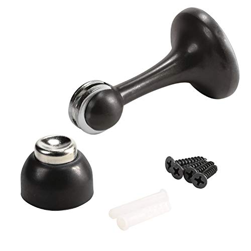 Rok Hardware Magnetic Door Stop Holder 3 Inches (Oil-Rubbed Bronze, 1 Pack)