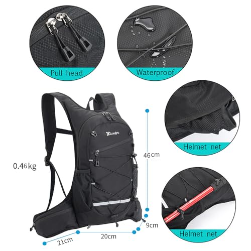 Wanlxc Fahrradrucksack Wasserdicht Rucksäcke Wanderrucksack Outdoor Sport Rucksack Skirucksack Herren & Damen für Alltag Radsport Laufen Wandern