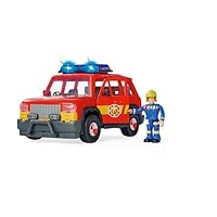 Fireman Sam First Responder Vehicle with Light and Sound, Boot to Open Doors, Figure and Accessories, 19 cm, from 3 Years