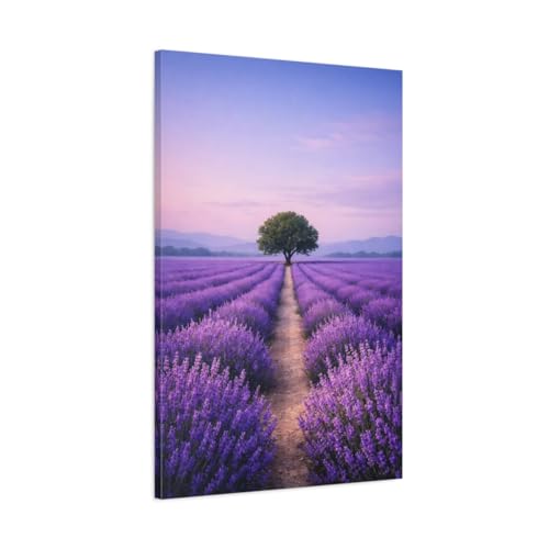 Toile lavande violette pour sublimer la déco de votre salon