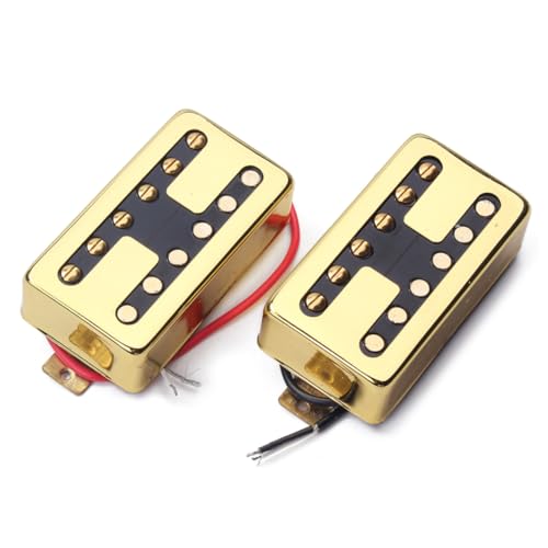 Totority エレキギターピックアップ ハムバッカー ブリッジ ネック用 アルニコ採用 ワックスポッティング済み 高出力 コイル ギターパーツ