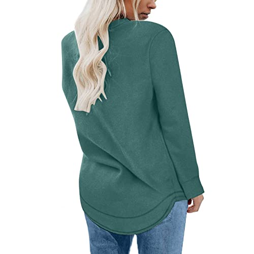 PBNBP Women's Fall Casual Tunic Tops Pullover Crewneck Sweatshirts Long Sleeve Shirts Soft Comfy Stretchy Loose Fit Blouses3