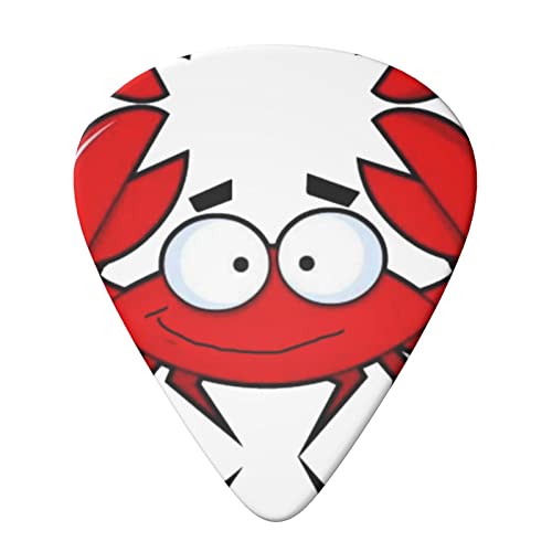 Cartoon Crab Lot de 6 médiators de guitare pour guitare acoustique, guitare électrique, basse, ukulélé – fin, moyen et… - Les Beatles, Paul McCartney, John Lennon, RIngo Starr, George Harrison Cartoon Crab Lot de 6 médiators de guitare pour guitare acoustique, guitare électrique, basse, ukulélé – fin, moyen et… – Image 4