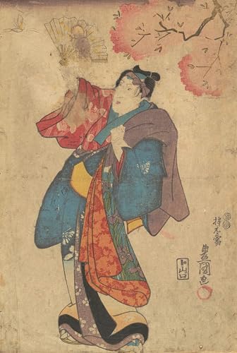 Cuadro en lienzo famoso Utagawa Kunisada pintura japonesa decorativa para pared de casa 60x90