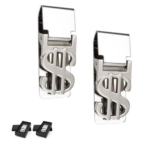 CHSEROK Stainless Steel Money Clip with Gift Box Cover