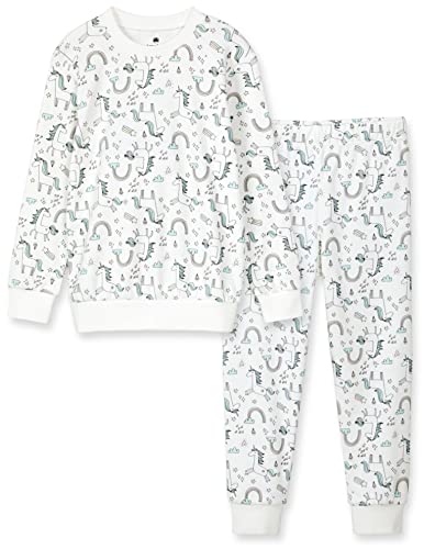 Krazber Girls Long Sleeve Unicorn Pajama Set, 100% Organic Cotton Soft Pjs