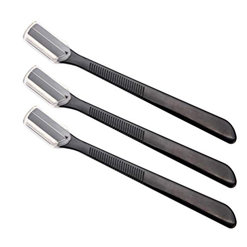 Lurrose 12Pcs Straight Eyebrow Razors Safety Eyebrow Trimmers Eyebrow Shaver Multi-functional Eyebrow Razors for Aduts