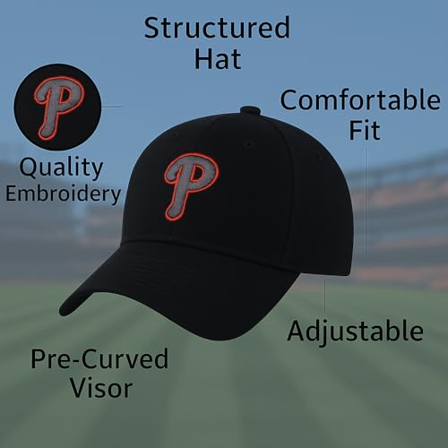 Gorra negra ajustable para niños y niñas miniatura 6