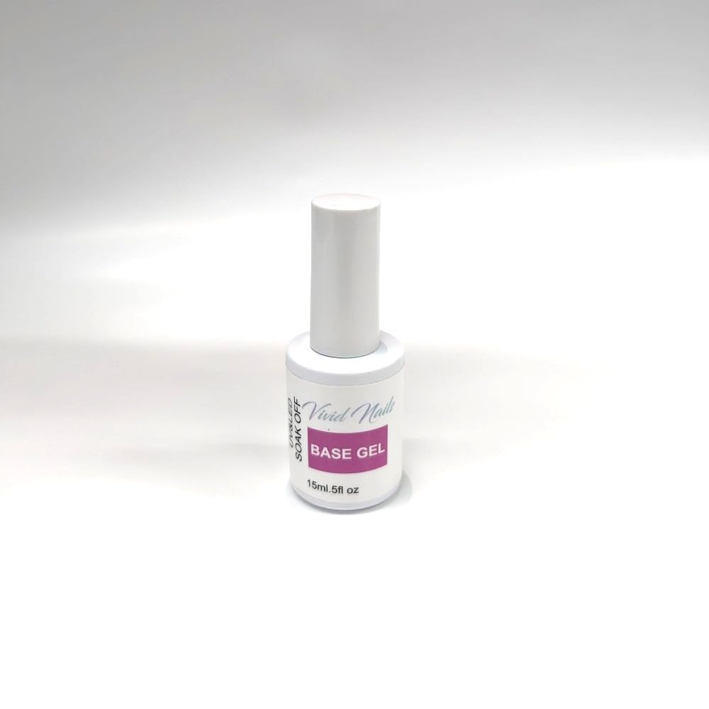 Vivid Nails U/V LED Gel Top and Base Coat No Cleanse 15ml/ .5oz (Duo Kit)