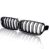 runmade compatible with BMW 3 Series 2012-2018 F30 F31 F35 Grille High Gloss Black Cool Bussiness St