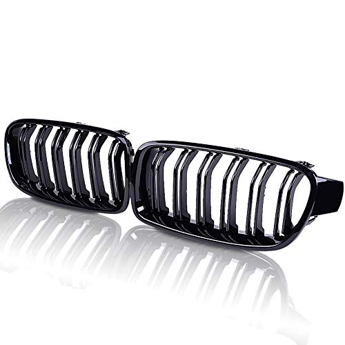 Runmade Compatible With Bmw 3 Series 2012-2018 F30 F31 F35 Grille High Gloss Black Cool Bussiness Style Replacement Conversion Grill Sturdy Abs #TOP18
