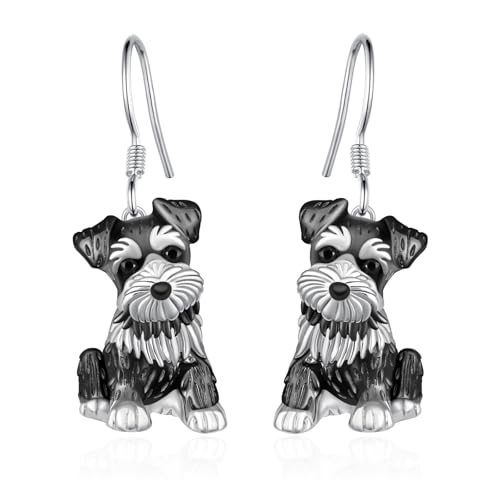 Dachshund/Schnauzer/Corgi/Basset Hound Earrings 925 Sterling Silver Dog Earrings Cute Animal Puppy Dog Jewelry Gifts for Women