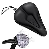 Tamaño: el tamaño del cojín del asiento es de 28 x 18 x 3 cm, mide antes de comprar. No es compatible con un asiento de bicicleta de gran tamaño.