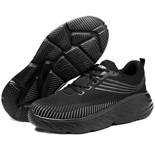 Image of Extra Wide Steel Toe Shoes for Men, Super Lightweight Men's Safety Shoes Indestructible Construction Work Sneakers