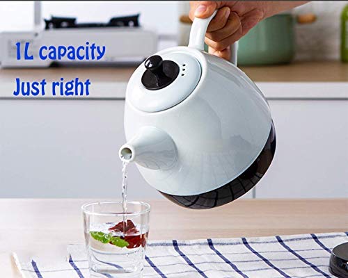 Tetera eléctrica cerámica inalámbrica blanca 1L 1350W miniatura 6
