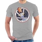 all+every nasa sts 6 challenger mission badge distressed men's t-shirt