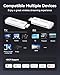 Wireless HDMI Transmitter and Receiver 4K Decode 1080P Output Ultra Low Latency, Plug&Play 2.4G/5G Portable Extender, 165FT HD Display Adapter for TV Box/PC/Laptop/Projector/DV/Camera White