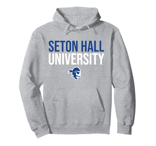 Seton Hall University SHU Pirates Stacked Pullover Hoodie