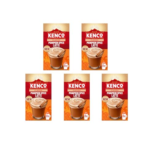 Kenco Classic Pumpkin Spice Latte Coffee x8 Pack of 5 Total 40 Sachets