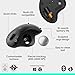 Logitech Ergo M575S Wireless Trackball Mouse, Wireless Ergonomic Mouse with Bluetooth and Encrypted Dongle, Comfortable Thumb Control, Precise and Smooth Tracking, for PC/Mac - Black Silver Ball
