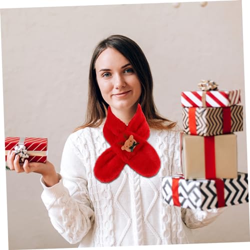 Christmas Cartoon Scarf for Boys and Girls Neck Warmer Cross Tie and Cozy for Holiday Wear and Cold Weather4